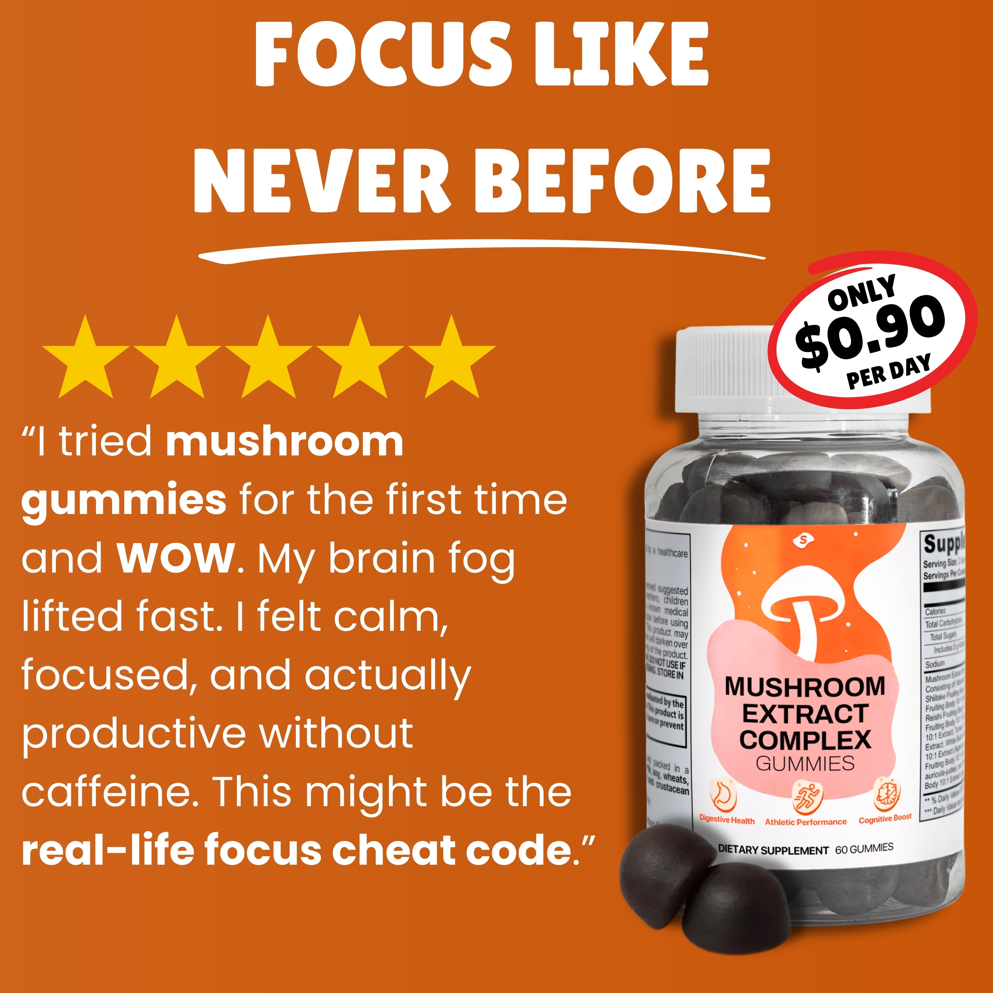 Brain Clarity Mushroom Gummies